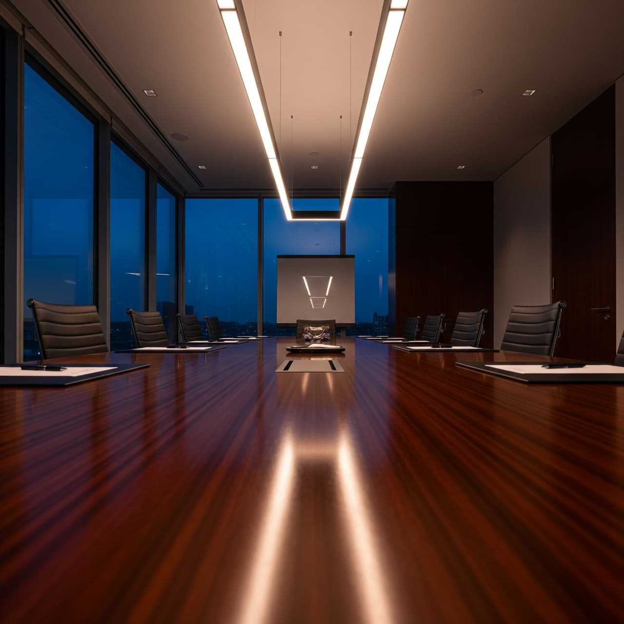 Busy modern office with employees working